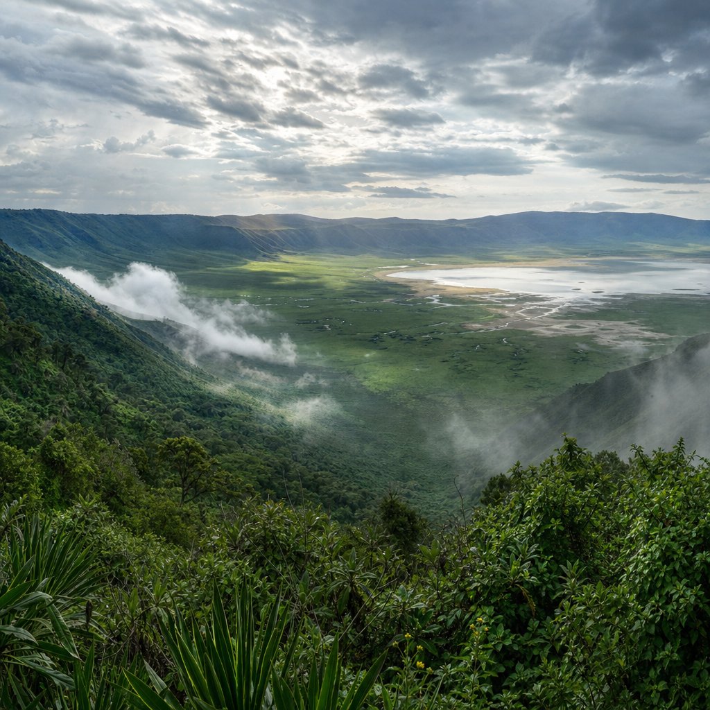 Ngorongoro Crater panoramic
